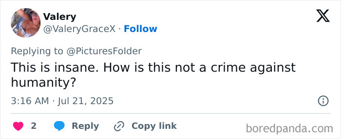 Screenshot of a social media comment reacting to North Korea publicly executing citizens caught watching Squid Game.