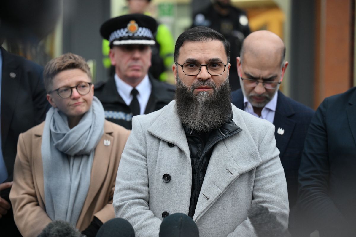 Hammad Khan spoke outside the mosque on Wednesday afternoon