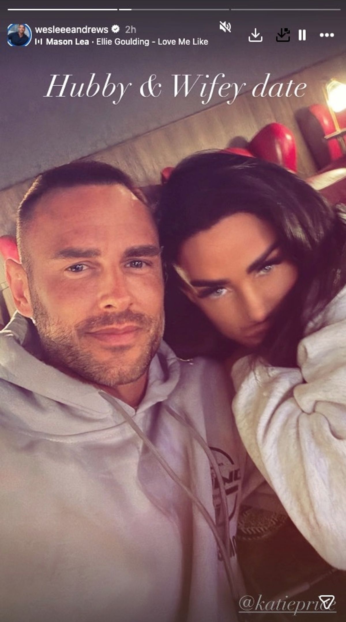 Lee Andrews is Katie's latest husband