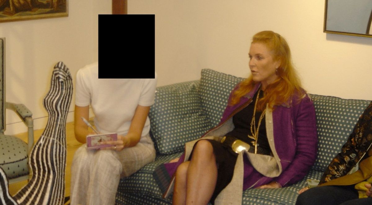 A photo of Sarah Ferguson that appeared in the Epstein files, which is not an indication of wrongdoing