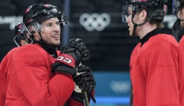 Crosby, McDavid lead Canada into Olympic opener - National