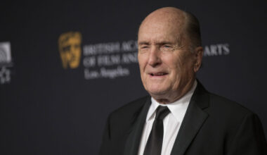 Actor Duvall poses at the BAFTA Los Angeles Britannia Awards at the Beverly Hilton hotel in Beverly Hills