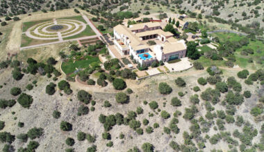 Zorro Ranch is seen in an aerial view near Stanley, New Mexico