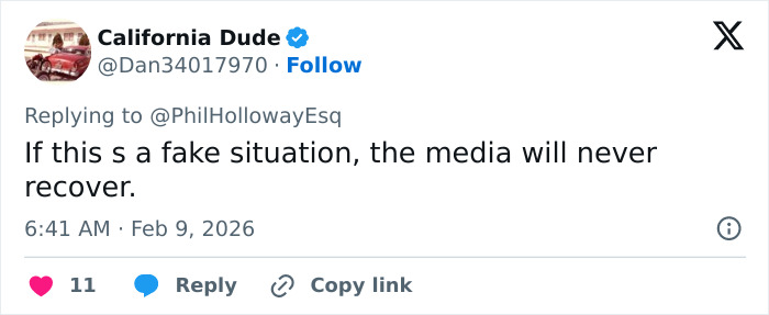 Screenshot of a tweet discussing the FBI's new revelations about Nancy Guthrie's disappearance and media impact. Screenshot of a tweet discussing the FBI's new revelations about Nancy Guthrie's disappearance and media impact.