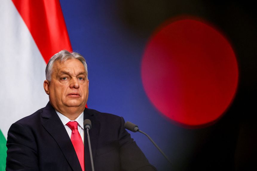 Hungarian Prime Minister Viktor Orbán, pictured in Budapest in January, has hit back at EU attempts to phase out Russian oil.