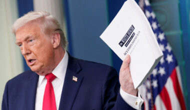 Press briefing on the one-year mark into U.S. President Donald Trump's second term in office, in Washington