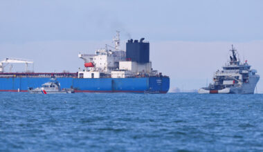 Live: Suspected Russia 'shadow fleet' tanker allowed to leave France after fine