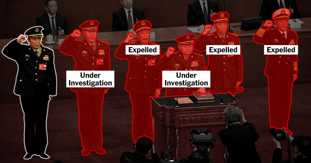 China’s Disappearing Generals - The New York Times