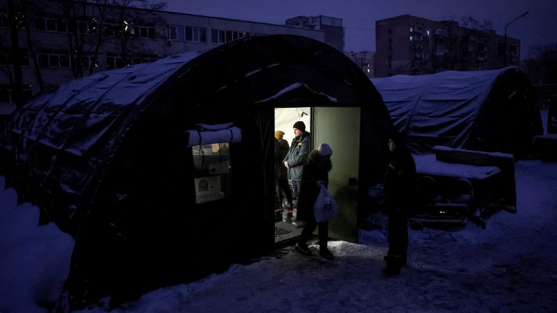 ‘We must get through the next few days’: Ukrainians face bitter cold without power