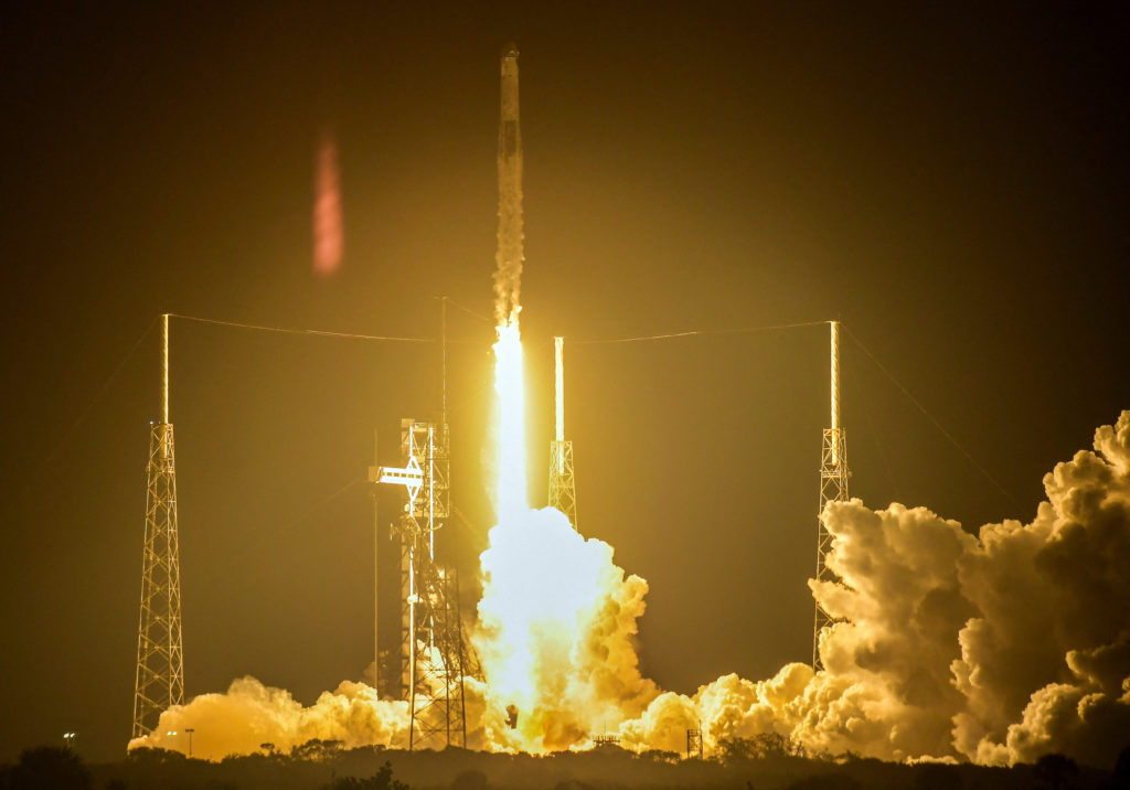 A SpaceX Falcon 9 rocket and Dragon spacecraft lifts off on NASA's Crew-12 mission to the International Space Station from...