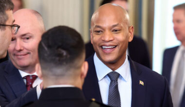 U.S. President Donald Trump holds a working breakfast in Washington