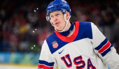 Brady Tkachuk: US Olympic hockey player distances himself from White House video trashing Canadians