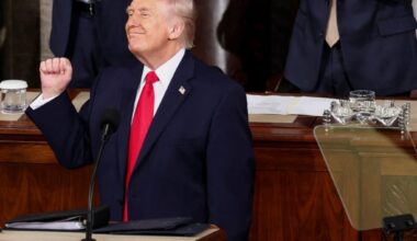 U.S. President Donald Trump delivers the State of the Union address at the U.S. Capitol in Washington D.C.