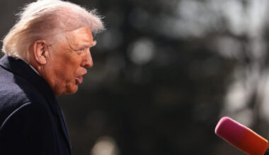 U.S. President Trump departs the White House in Washington, D.C.