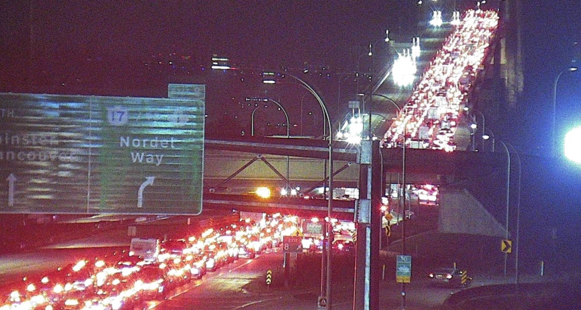 Crash near Alex Fraser Bridge cleared after major delays throughout morning