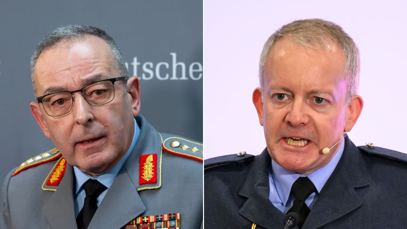 German, British defense chiefs warn public that Russia looking beyond Ukraine, say Europe must rearm