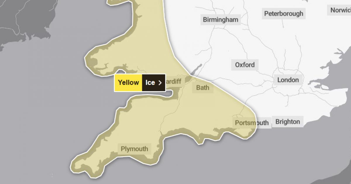 Isle of Wight weather warning for ice issued by Met Office