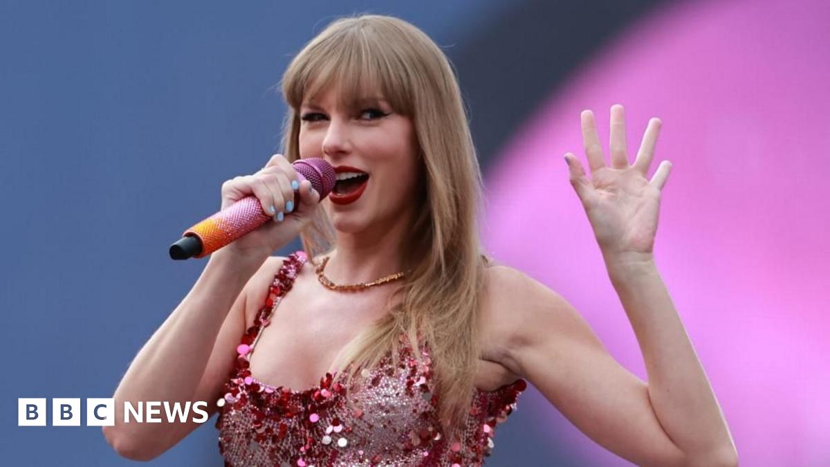 US singer Taylor Swift performs during a concert. Photo: June 2024
