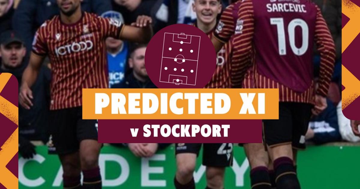 Bradford City v Stockport County: Line-ups, referee, odds
