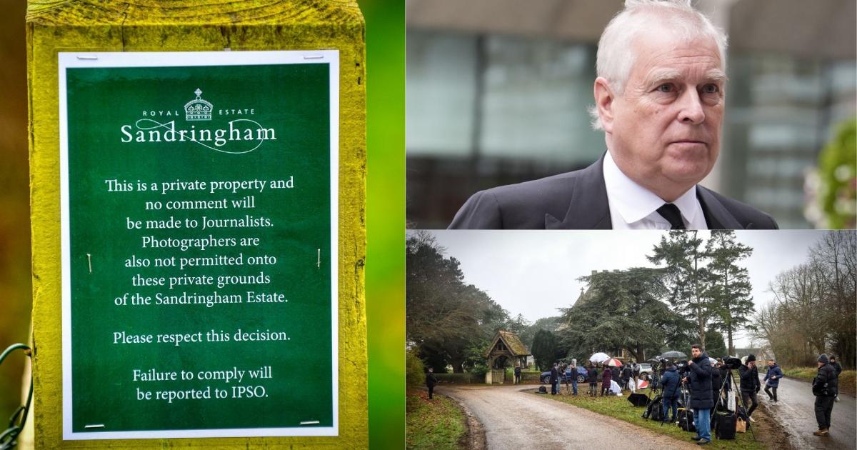 Media told not to speak to Andrew's neighbours at Wolferton