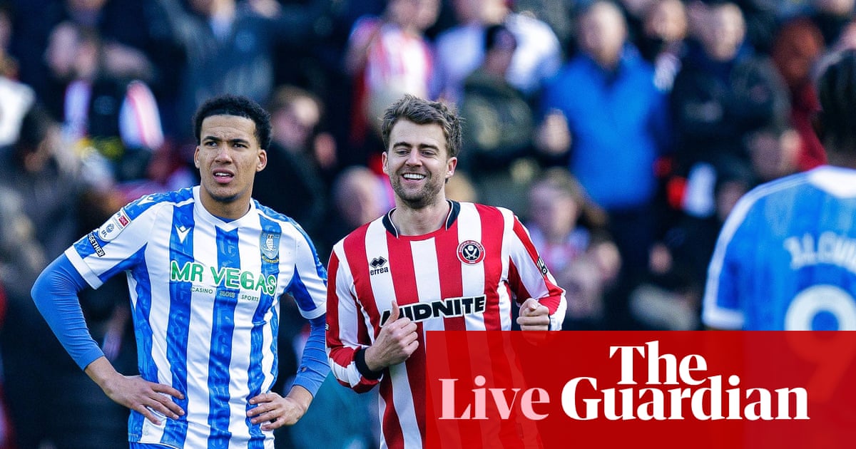 Sheffield United aim to relegate Wednesday, Spurs v Arsenal buildup and more – matchday live | Premier League