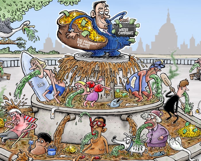 Cartoon: Channel 4’s fountain of filth highlights Britain’s sewage crisis | Dirty Business