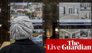 Fastest jump in UK house prices in over a year; Stellantis scales back electric car plans – business live | Business