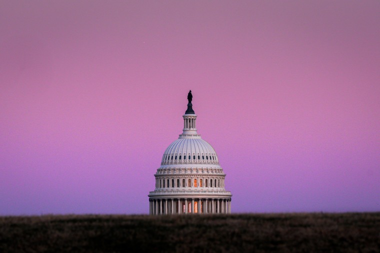 US Capitol Dome at Sunset