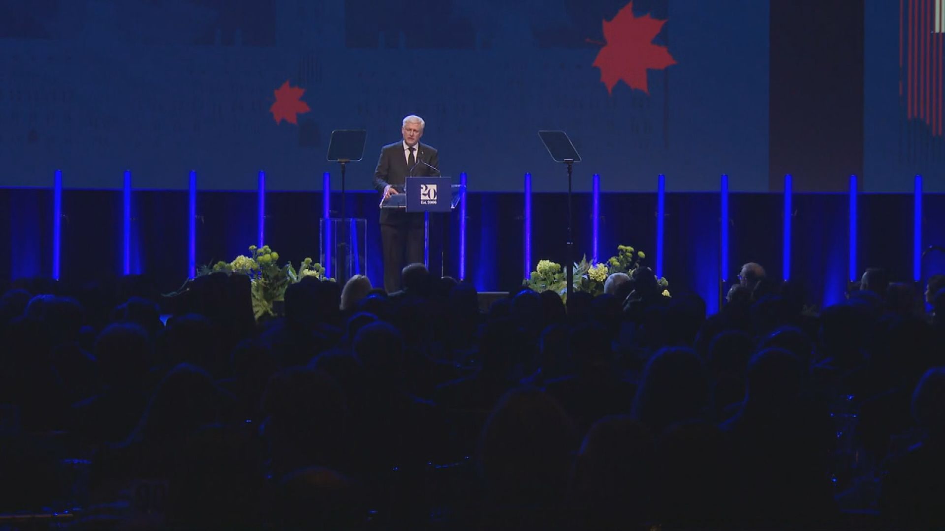 Click to play video: 'Harper warns of Trump threat, says tariffs ‘must be reciprocated’'