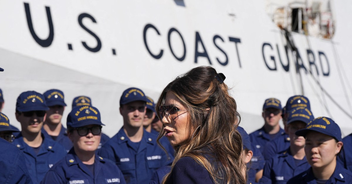 Noem's use of Coast Guard resources strains her relationship with the military branch, sources say