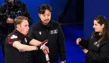 Canada and Sweden's curling teams swear at each other after a cheating accusation
