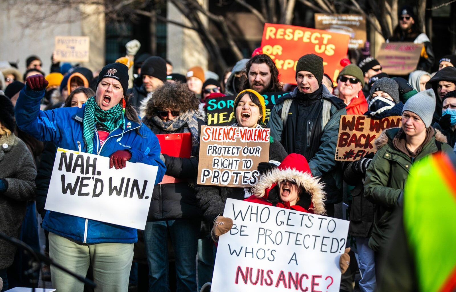 ‘Nuisance’ protest bylaw stalled after hundreds object – Winnipeg Free Press
