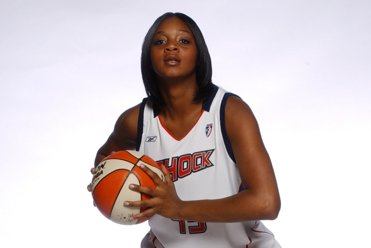 Kara Braxton of the Detroit Shock poses during the team's media day in 2005. 