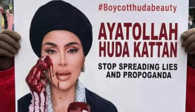 Iranians destroy Huda Beauty items after founder’s ‘pro-regime’ post
