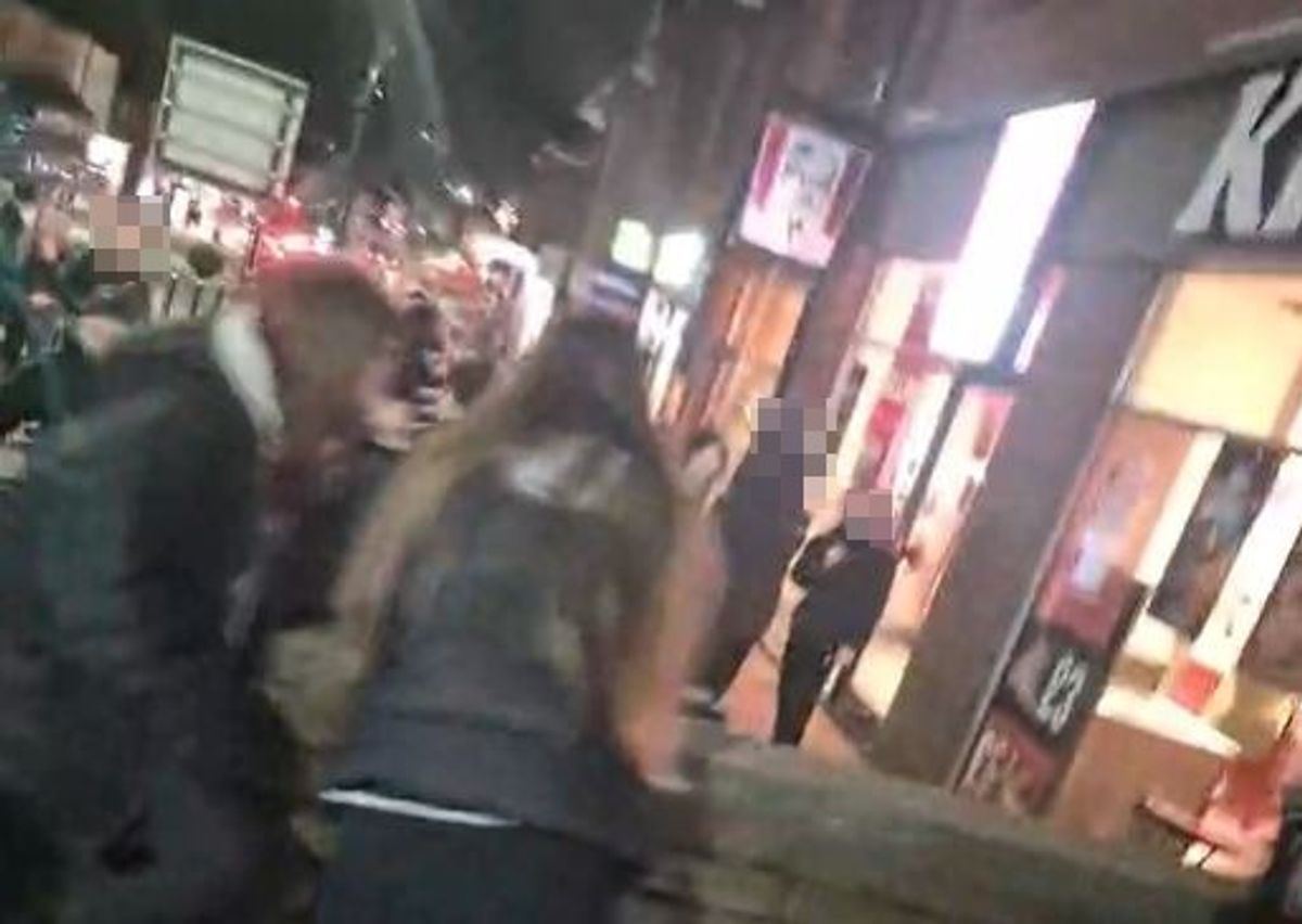 Recent chaos was filmed on a Facebook live