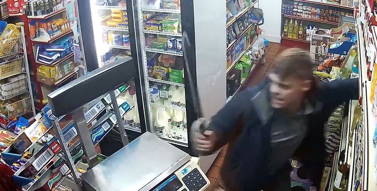 Dale Dean was seen striking his victim with the blade