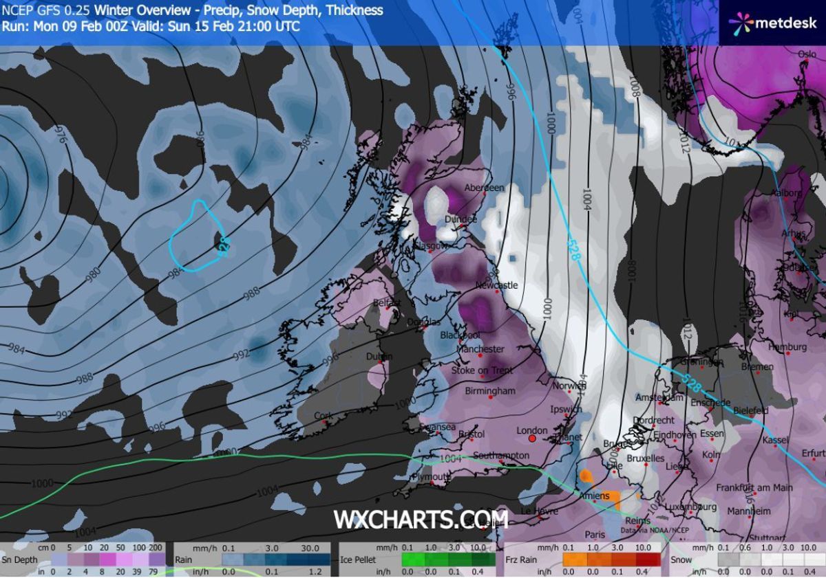 UK weather map