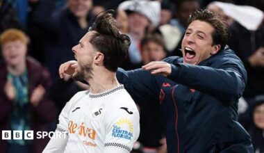 Swansea City 1-1 Preston North End: Liam Cullen rescues Snoop Dogg's Swans party against Preston