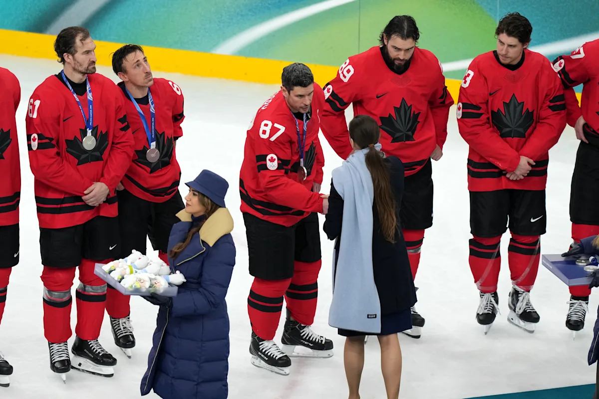 Winter Olympics 2026: Team Canada’s hockey stars were given plush toys to ease the pain of losing Olympic gold — and it’s awkward as it sounds