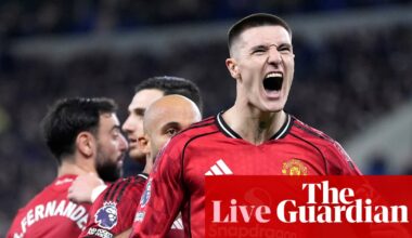 Manchester United return to top four with 1-0 win at Everton thanks to Sesko goal – as it happened | Premier League