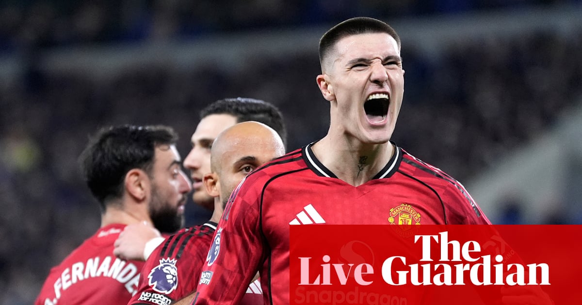 Manchester United return to top four with 1-0 win at Everton thanks to Sesko goal – as it happened | Premier League