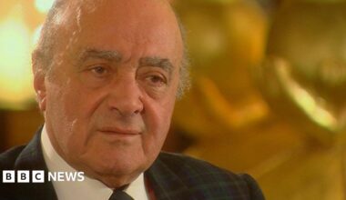 A close-up picture of Mohammed al Fayed.