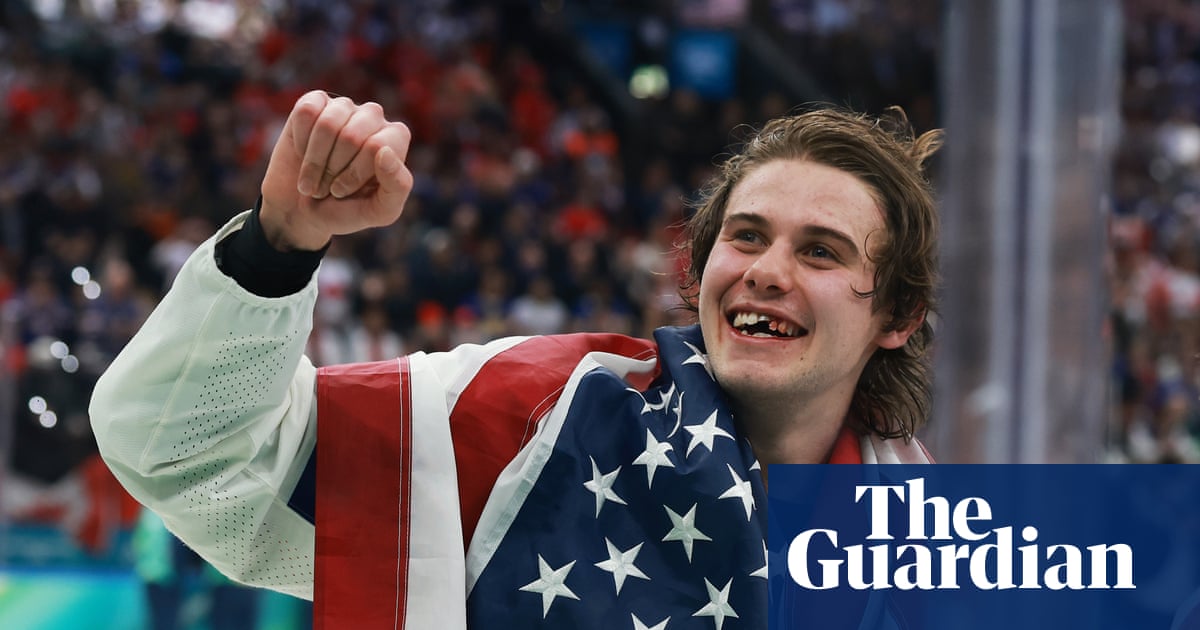 ‘He is an animal’: Jack Hughes loses teeth then scores Olympic ice hockey winner for US | Winter Olympics 2026