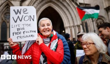 Palestine Action ban ruled unlawful but group remains proscribed for now