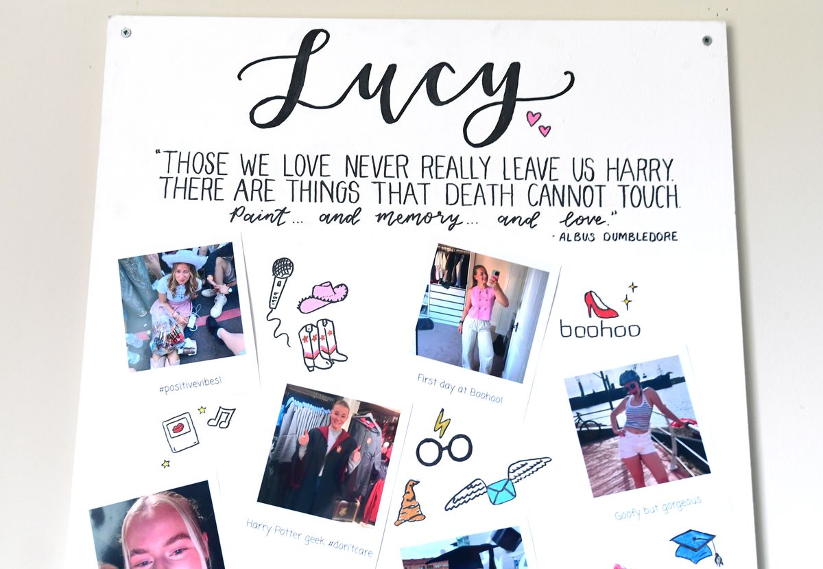 The heartbroken mum of Lucy Harrison, who was shot dead at her dad's home in Texas, paid tribute to her daughter ahead of her inquest.