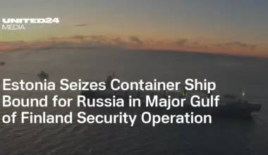 Estonia Seizes Container Ship Bound for Russia in Major Gulf of Finland Security Operation — UNITED24 Media
