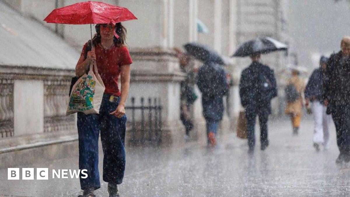 Yellow weather warning for rain issued for south-east England