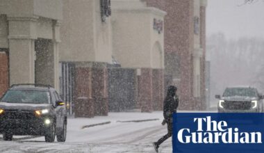 Millions across US face freezing temperatures as south experiences rare snowfall | US weather