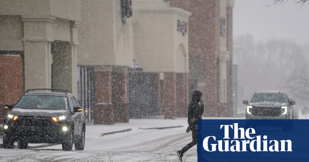 Millions across US face freezing temperatures as south experiences rare snowfall | US weather