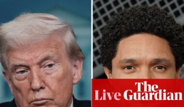 Trump threatens to sue Trevor Noah over Epstein joke at Grammys – US politics live | US news